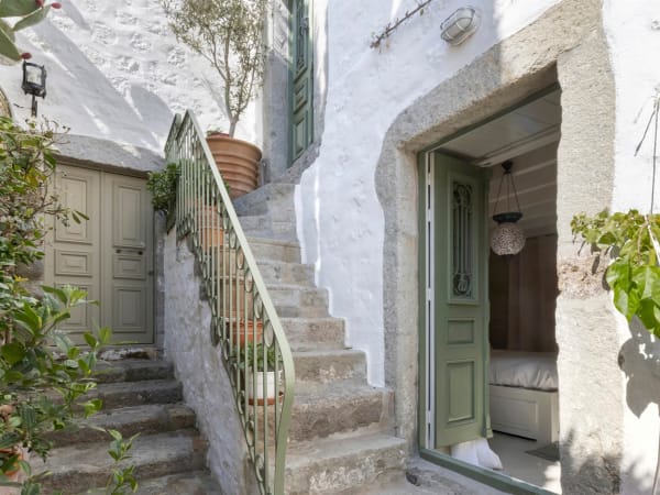 A charming set of stairs just outside one of the ground floor bedrooms.